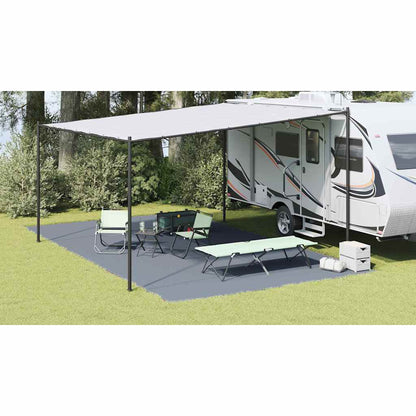 Tent Carpet Folding Blue and Grey 700 x 400 cm Polyethylene
