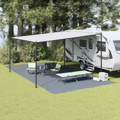 Tent Carpet Folding Blue and Grey 800 x 400 cm Polyethylene
