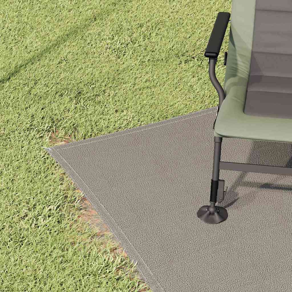 Tent Carpet Folding Manual Light Grey 200 x 250 cm Polyethylene