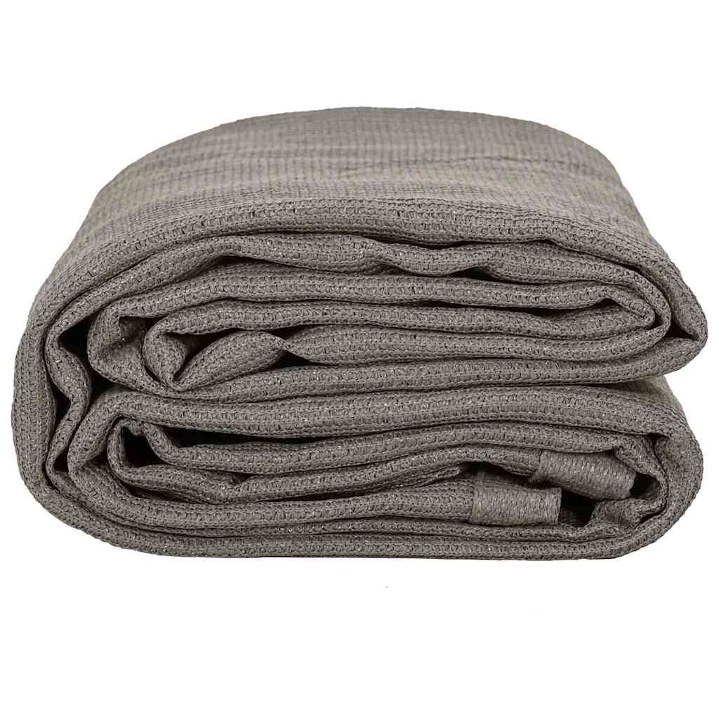 Tent Carpet Folding Manual Light Grey 200 x 250 cm Polyethylene
