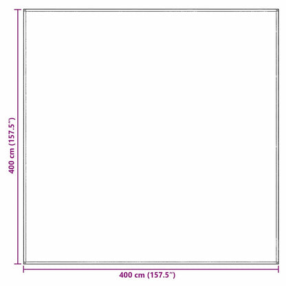 Tent Carpet Folding Manual Light Grey 400 x 400 cm Polyethylene