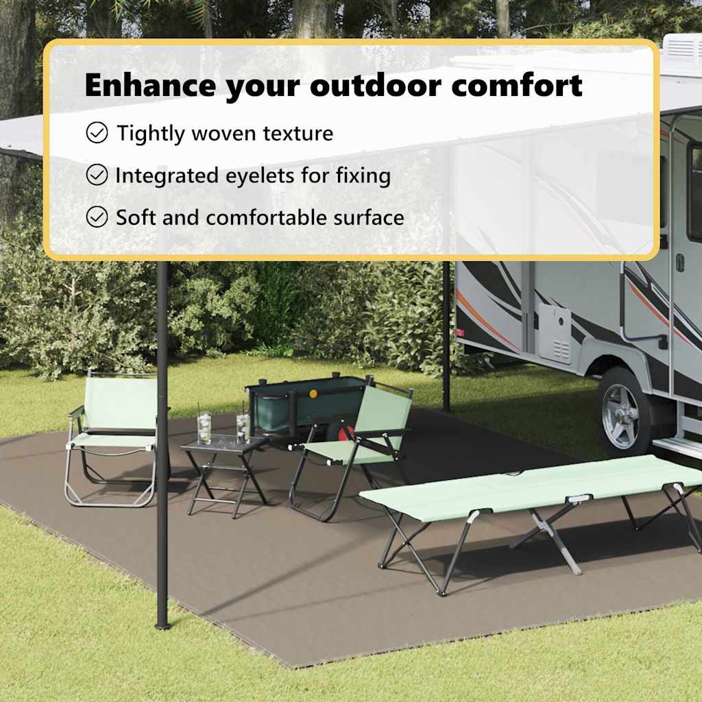 Tent Carpet Folding Manual Light Grey 600 x 400 cm Polyethylene