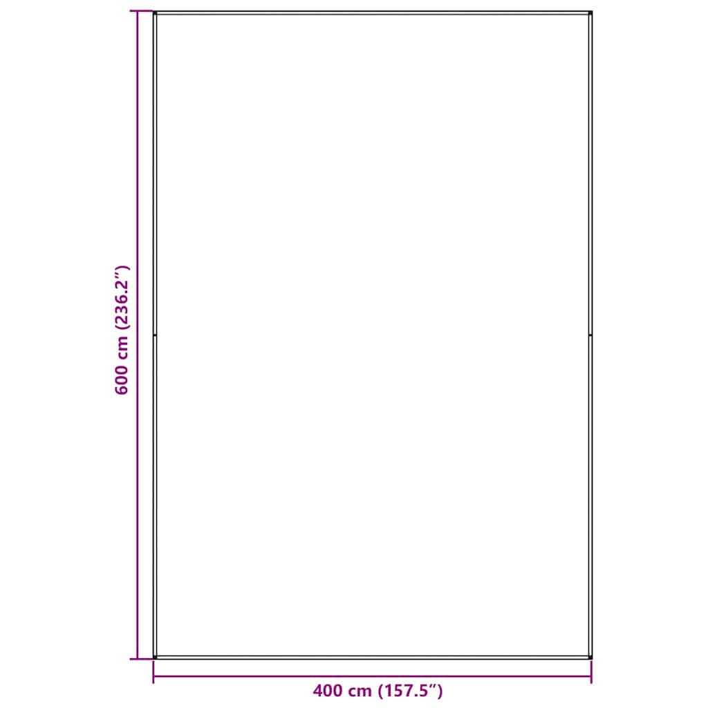 Tent Carpet Folding Manual Light Grey 600 x 400 cm Polyethylene