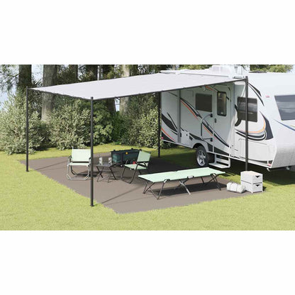 Tent Carpet Folding Manual Light Grey 700 x 400 cm Polyethylene
