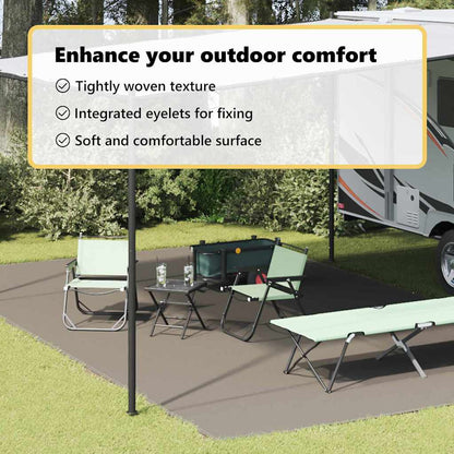 Tent Carpet Folding Manual Light Grey 700 x 400 cm Polyethylene