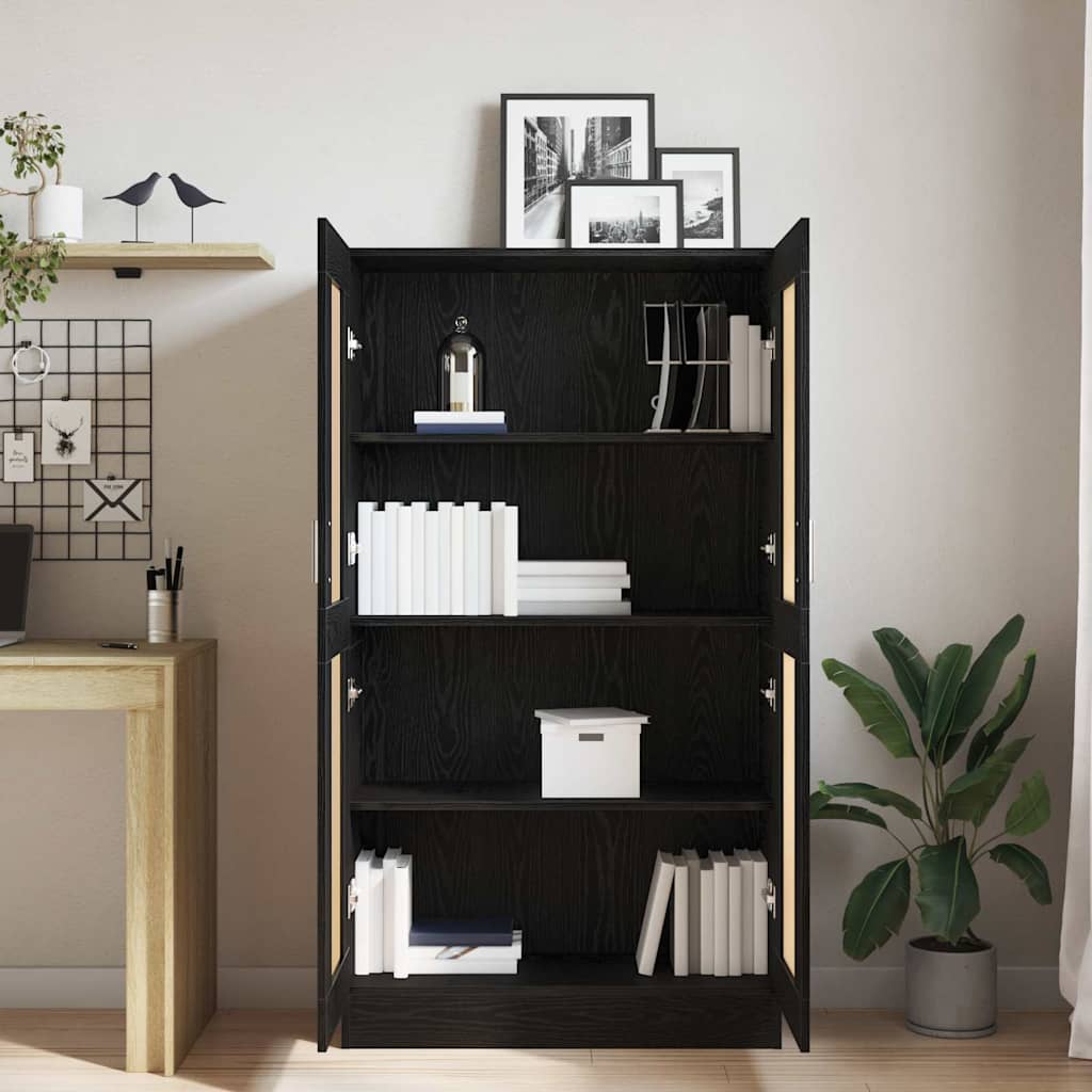 Book Cabinet 3-Tier 82.5 x 30.5 x 150 cm Engineered Wood
