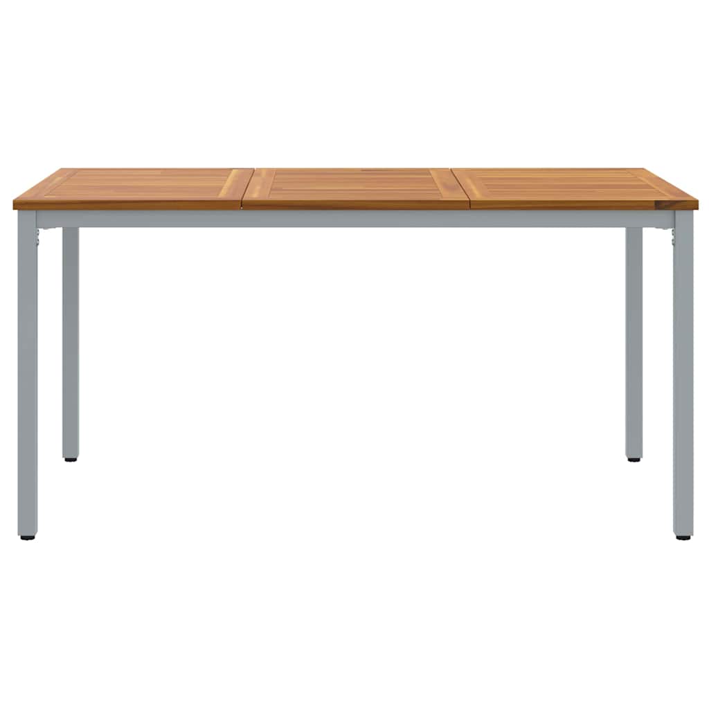 Outdoor Table Natural and Grey 150 x 90 x 75 cm