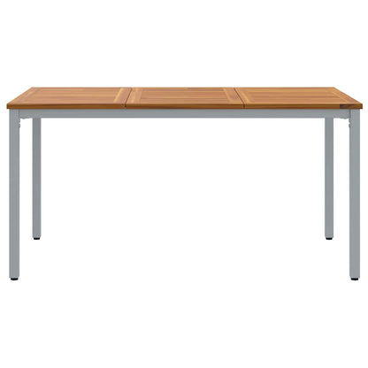 Outdoor Table Natural and Grey 150 x 90 x 75 cm
