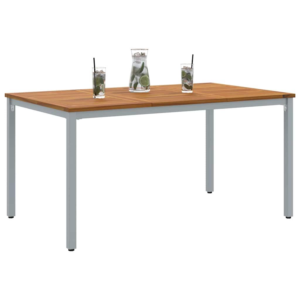 Outdoor Table Natural and Grey 150 x 90 x 75 cm