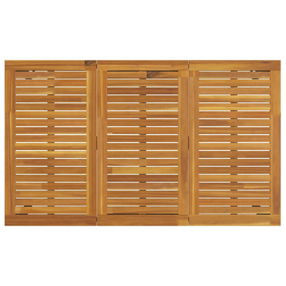 Outdoor Table Natural and Grey 150 x 90 x 75 cm