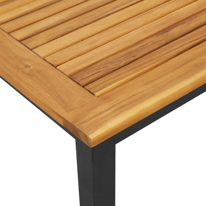 Sun lounger Reclining Black 200 x 55 x 35 cm Solid Acacia Wood