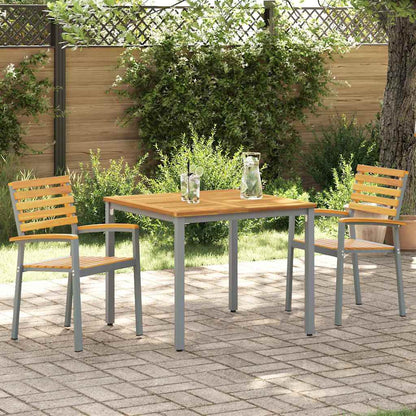 Garden Chair 2 pcs Brown 56 x 57 x 87 cm Solid Acacia Wood