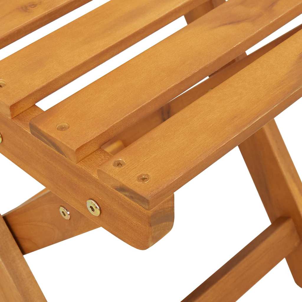 Garden Chair Folding 2 pcs Oil Natural 40 x 42 x 85 cm