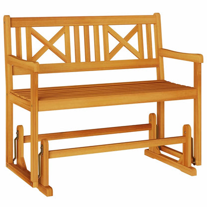 Garden Glider Bench Natural 110 x 59 x 97 cm Solid Acacia Wood