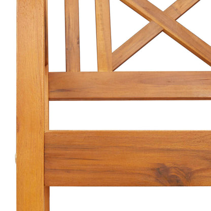 Garden Bench Brown 110 x 56 x 90 cm Solid Acacia Wood