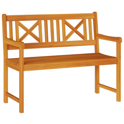Outdoor Bench Natural 110 x 56 x 90 cm Solid Acacia Wood