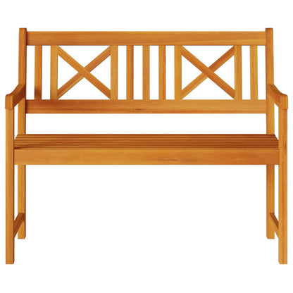 Outdoor Bench Natural 110 x 56 x 90 cm Solid Acacia Wood