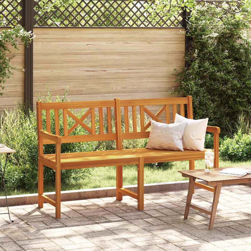 Garden Bench Brown 150 x 56 x 90 cm Solid Acacia Wood
