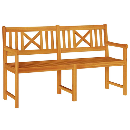 Outdoor Bench Natural 150 x 56 x 90 cm Solid Acacia Wood