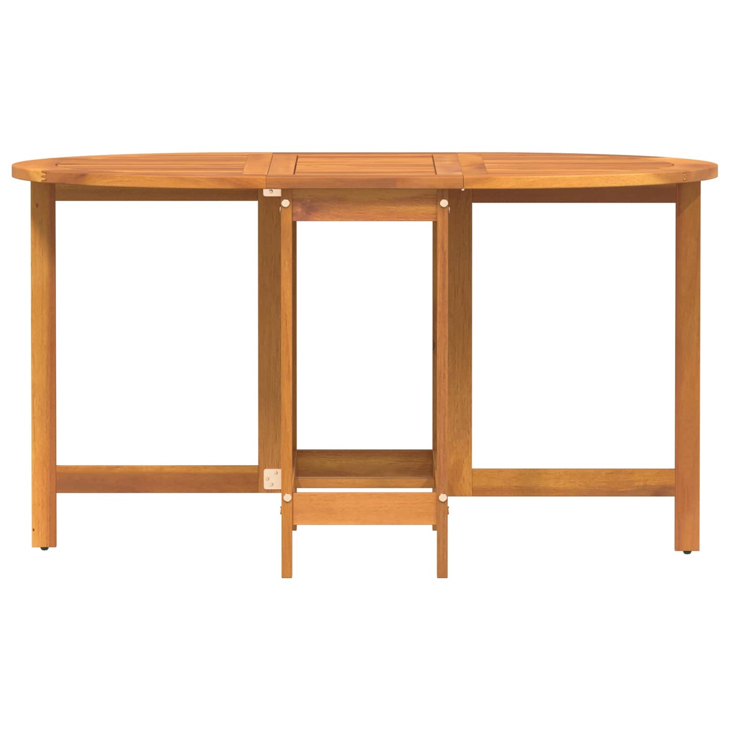 Garden Table Folding Brown 110 x 60 x 72 cm Solid Acacia Wood