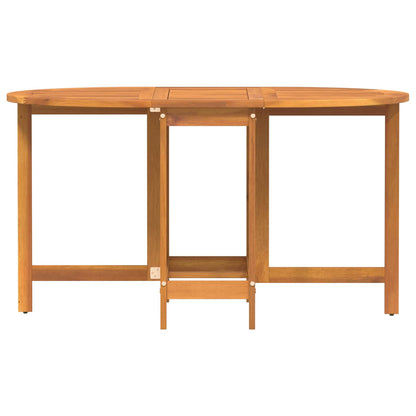Garden Table Folding Brown 110 x 60 x 72 cm Solid Acacia Wood