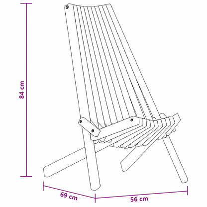Chair 2 pcs Brown 69 x 56 x 84 cm Solid Acacia Wood