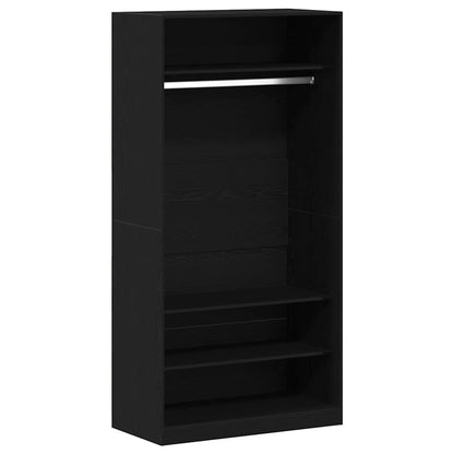 Wardrobe Black Oak 100 x 50 x 200 cm Engineered Wood