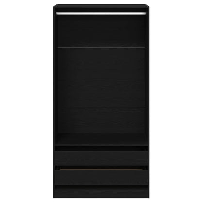 Wardrobe Black Oak 100 x 50 x 200 cm Engineered Wood