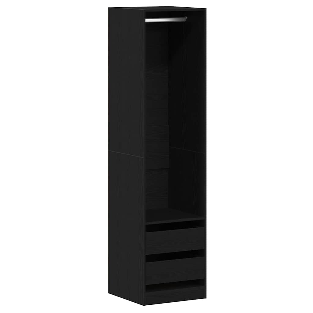 Wardrobe Black Oak 50 x 50 x 200 cm Engineered Wood