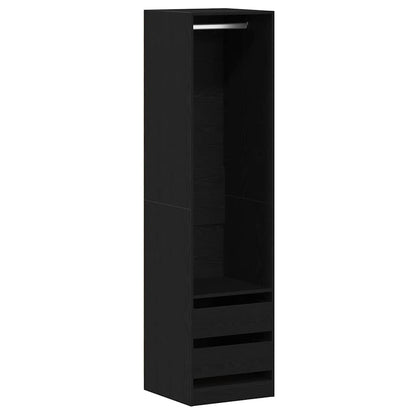 Wardrobe Black Oak 50 x 50 x 200 cm Engineered Wood