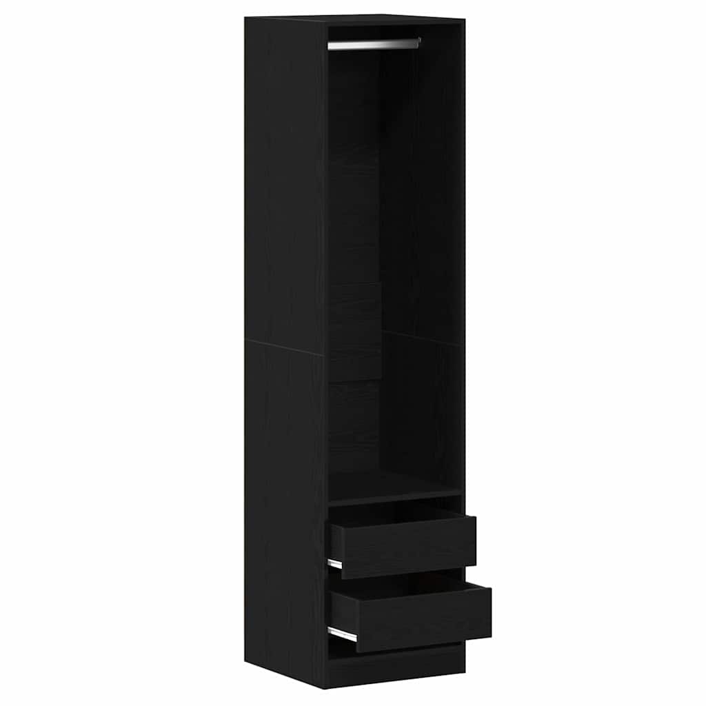 Wardrobe Black Oak 50 x 50 x 200 cm Engineered Wood
