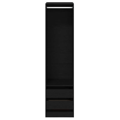 Wardrobe Black Oak 50 x 50 x 200 cm Engineered Wood