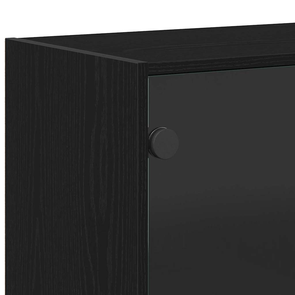Highboard Black Oak 68 x 37 x142 cm