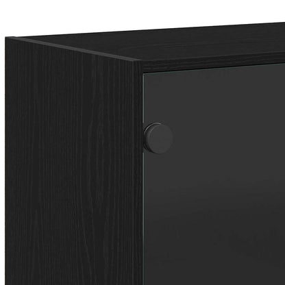 Highboard Black Oak 68 x 37 x142 cm