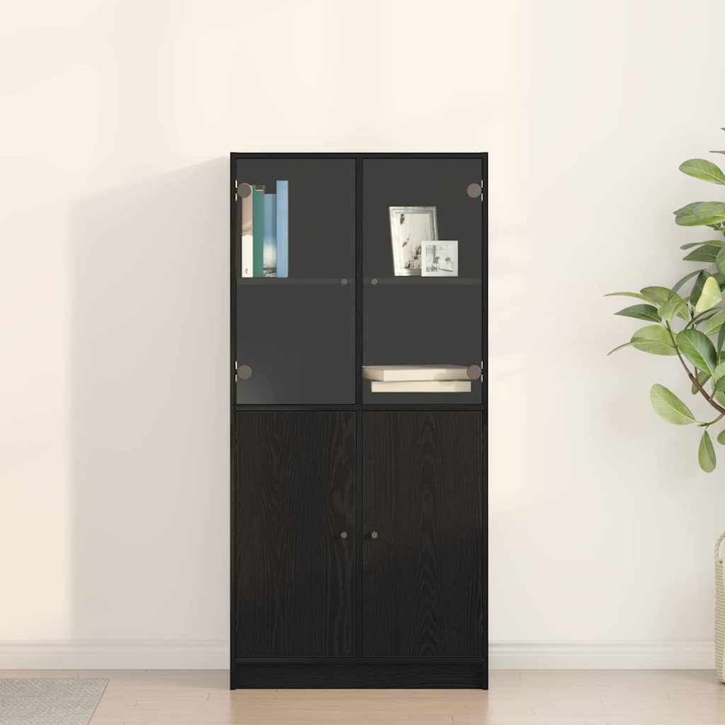 Highboard Black Oak 68 x 37 x142 cm