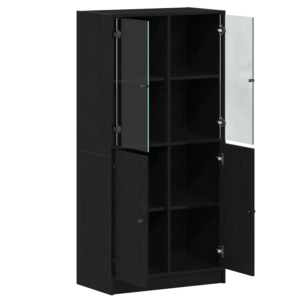 Highboard Black Oak 68 x 37 x142 cm