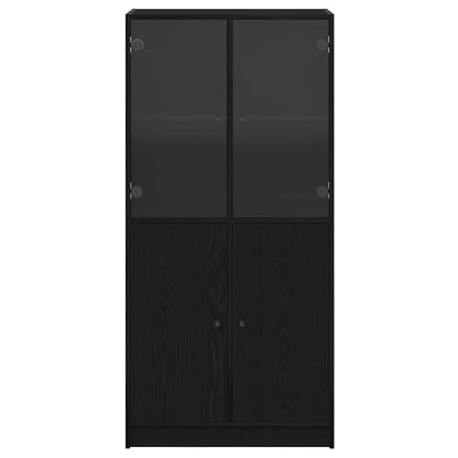 Highboard Black Oak 68 x 37 x142 cm