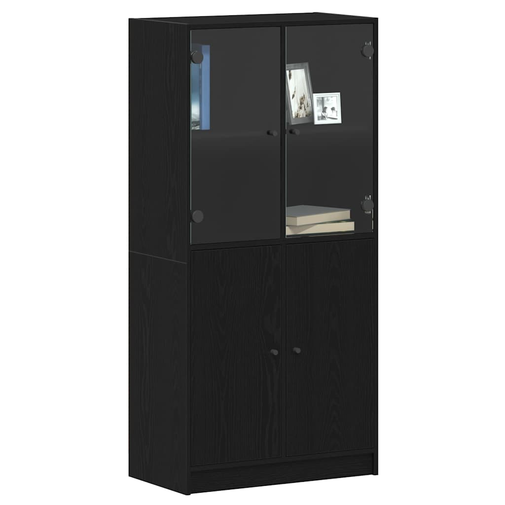 Highboard Black Oak 68 x 37 x142 cm