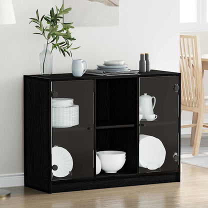 Sideboard Black Oak 100 x 37 x 75.5 cm