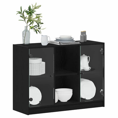Sideboard Black Oak 100 x 37 x 75.5 cm