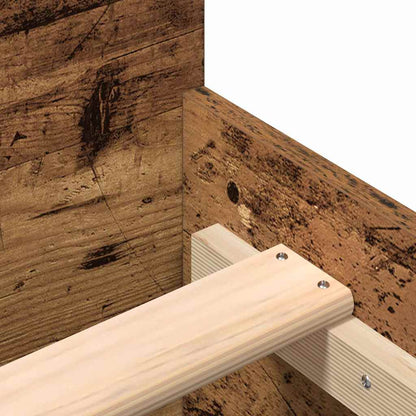 Bed Frame Old Wood 203 x 203 x 50 cm Engineered Wood