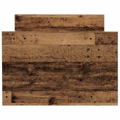 Bed Frame with Drawer Old Wood 193 x 78 x 50 cm Engineered Wood