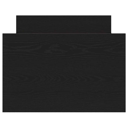 Bed Frame Black Oak 193 x 78 x 50 cm Engineered Wood