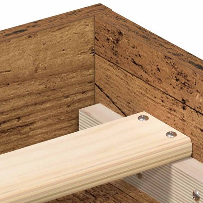 Bed Frame without Mattress Old Wood 150x200 cm Engineered Wood