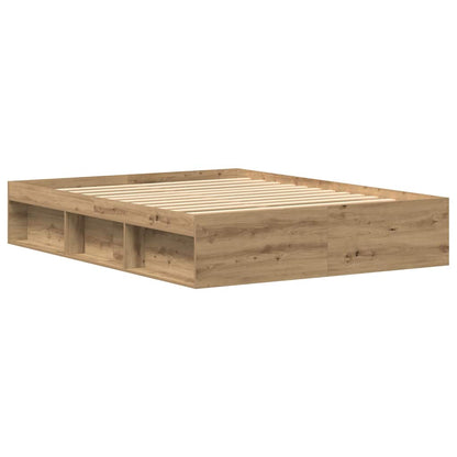 Bed Frame without Mattress Artisan Oak 150x200 cm Engineered Wood