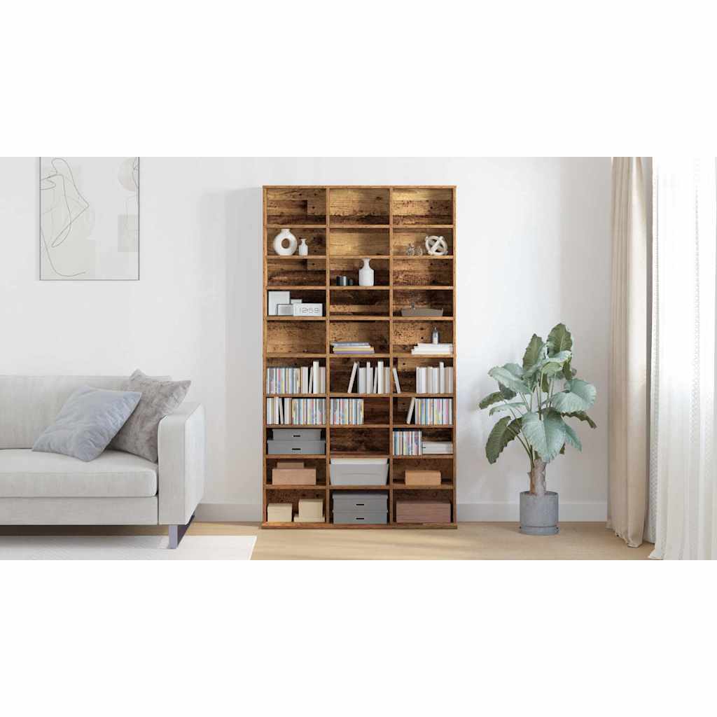 CD Cabinet Old wood 101 x 23 x 177.5 cm Engineered Wood