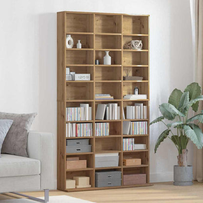 CD Cabinet Artisan Oak 101 x 23 x 177.5 cm Engineered Wood