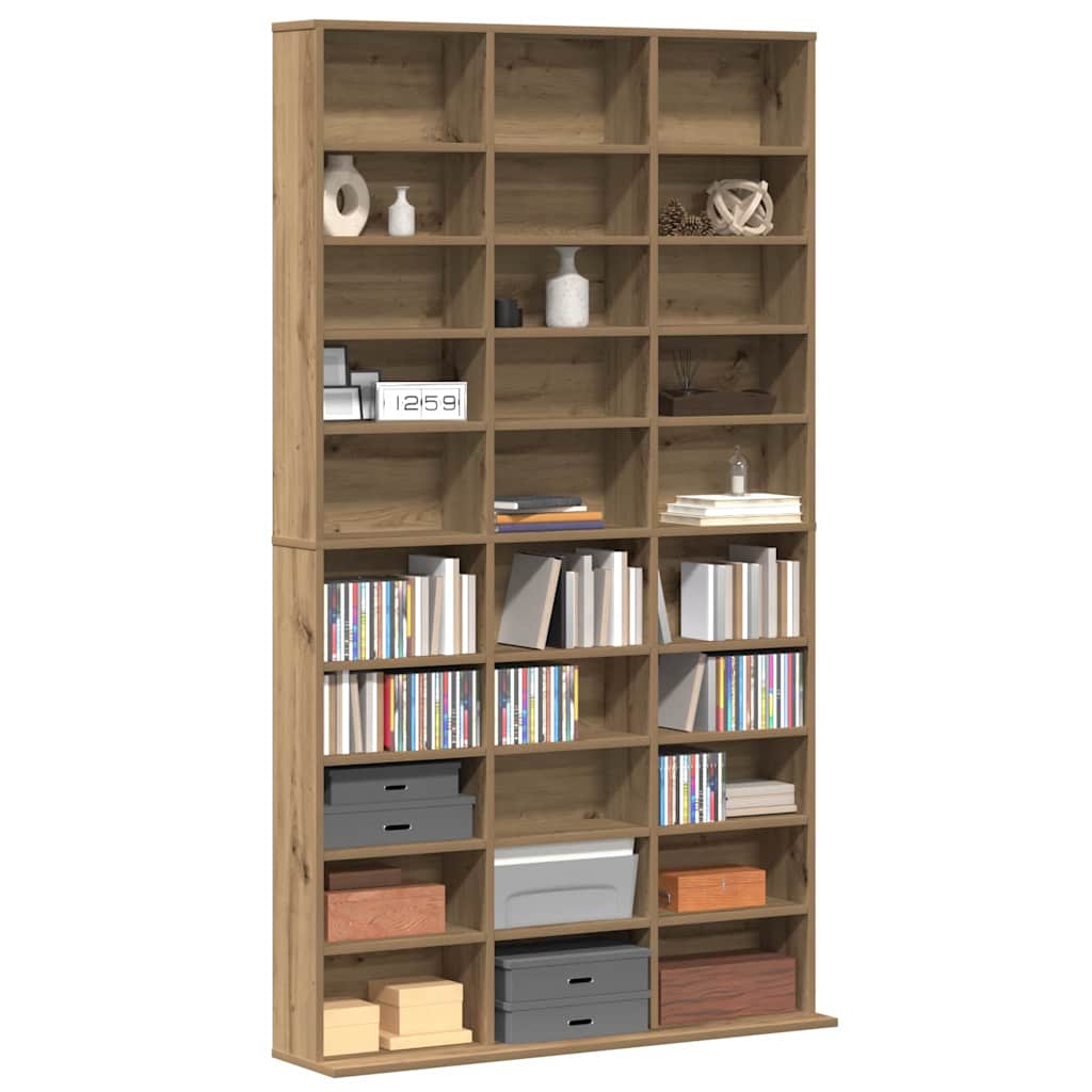 CD Cabinet Artisan Oak 101 x 23 x 177.5 cm Engineered Wood