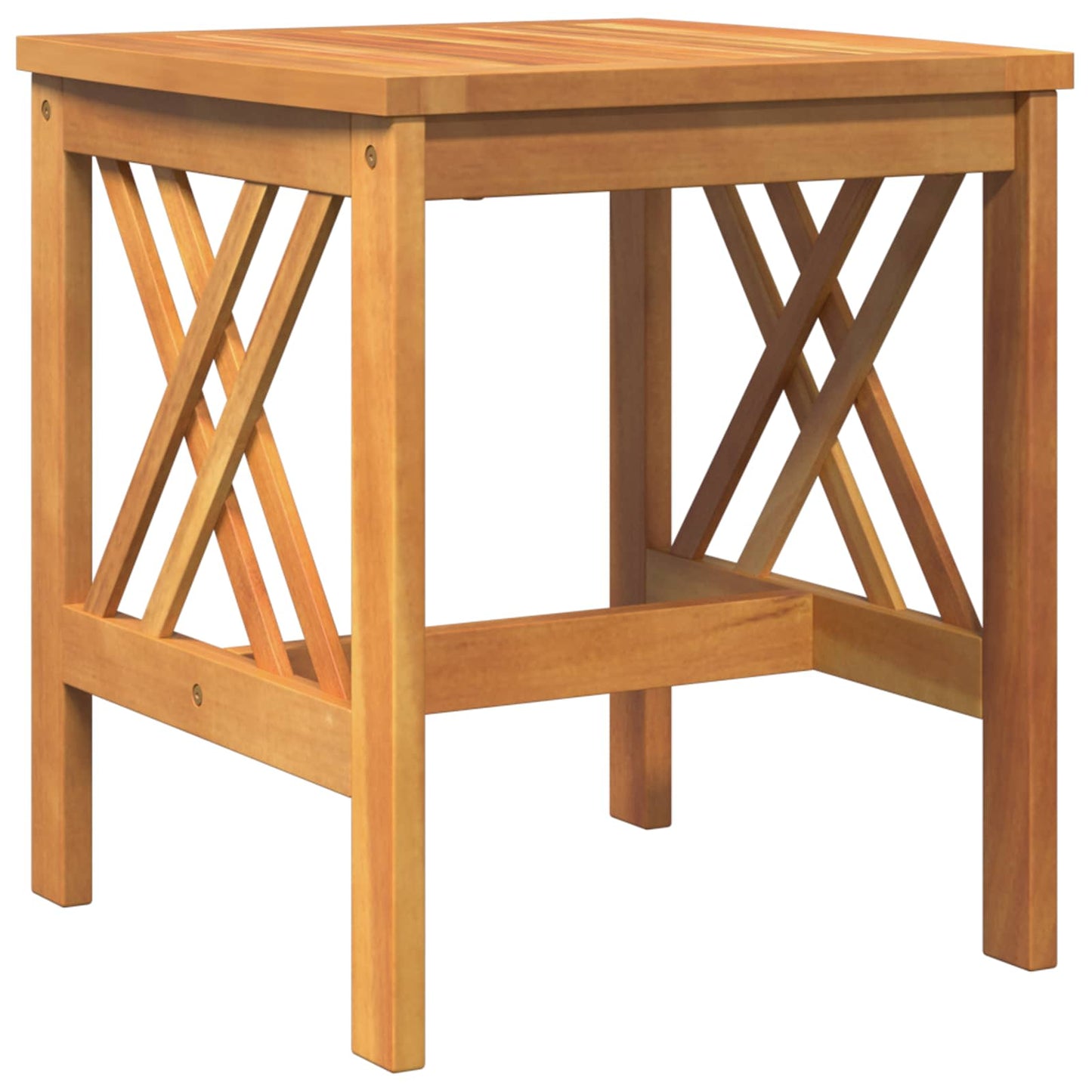 Side Table Brown Solid Acacia wood
