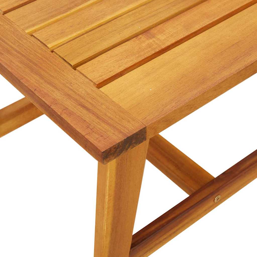 Side Table Oil Natural 45 x 45 x 40 cm Solid Acacia Wood